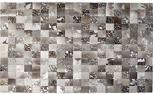 Kare Design Teppich Cosmo Grey Fur, 170x240 cm, Kuhfellteppich, Patchworkteppich, moderner Teppich, Kolonial Teppich, 1x170x240cm (H/B/T)