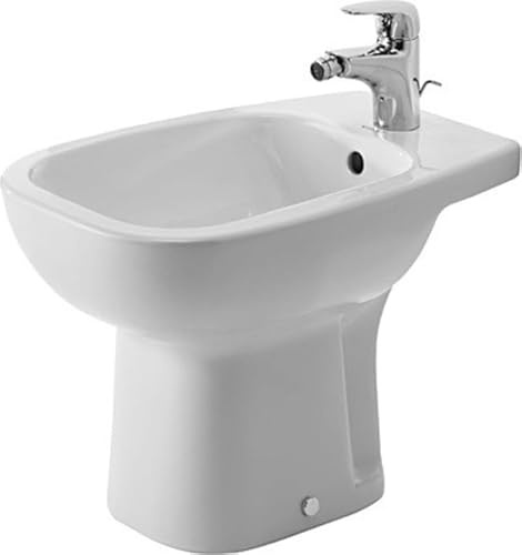 Bidet floor standing 54 cm D-Code white with of with tp 1 th