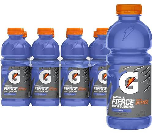 Gatorade Thirst Quencher, Fierce Grape, 20 Fl Oz (Pack of 8)