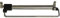 GRIMME 27 0135 04 Modell B Kleiderstange ausziehbar (Schrankgarderobe), 40 x 60 x 350 mm Kleiderbügelhalter mit Teleskopstange Stahl vernickelt, Silber, Länge 350 mm