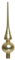 :Christbaum Spitze aus Glas 6cm x 26cm , traditionelle Form, gold matt