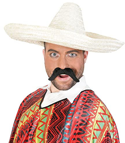 Hut Sombrero Klassik, Karneval, Mottoparty, Strand, weiß, elegant, edel, Sonnen-Hut, Urlaub, Meer