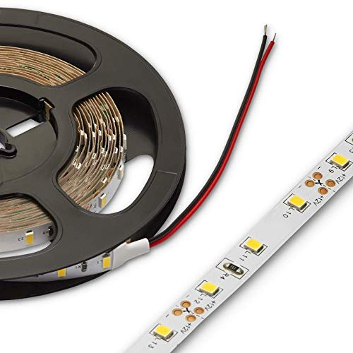 LED Stripe 2835 12 VDC 6 Watt/m 5 m Breite 8 mm Höhe 1,2 mm kaltweiß 6500K kürzbar dimmbar Leuchtband Streifen von SO-TECH®