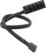 ThreeBulls PWM Fan Hub, PC CPU Cooling Extension Cable Hub Splitter Adapter Sleeved Case for 12V Desktop Computer Cooler Fans 1 to 5 Way (15.7 Inch)