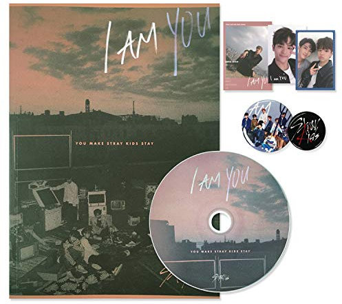 STRAY KIDS 3rd Mini Album - I am YOU [ I AM ver. ] CD + Photobook + 3 QR Photocards + FREE GIFT(New)