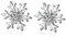 Ohrstecker aus 925er-Sterlingsilber, mit Zirkonia, Winter-Schneeflocke, Blume, zierliche Strasssteine, Modeschmuck für Frauen und Mädchen, Weihnachtsschmuck, Geschenke, Kristall, Zirkonia