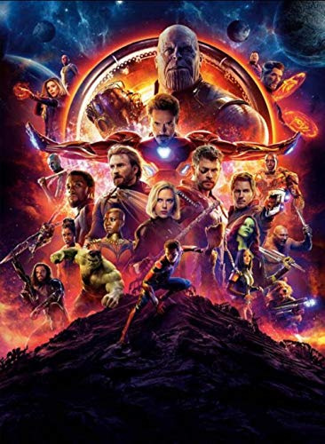 Luckykyky 5D Diy Diamant Peinture Mosaïque Broderie Couture Point De Croix Plein Forage Avengers Infinity Guerre Marvel Film Sans Cadre 40X50Cm