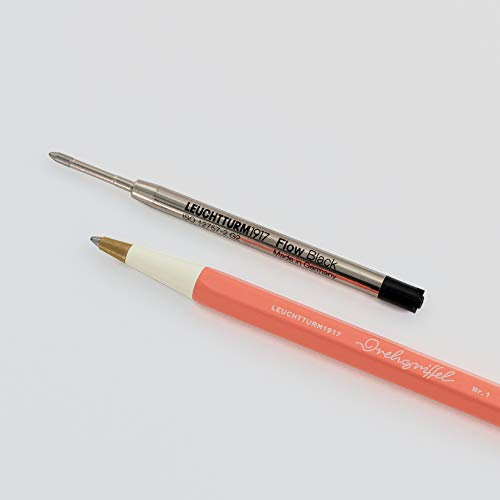 LEUCHTTURM1917 362738 Drehgriffel Ersatzminen, Flow Black, 2er-Pack