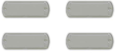 Ferpasa Lot de 4 porte-cartes en plastique pour boîte aux lettres., transparent, Minimaliste