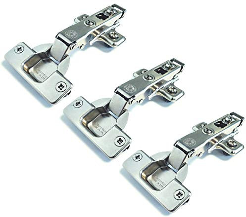 Adelchi Ferrari S.P.A. Cerniera piana Ferrari Clip da 35 mm con base per anta in legno - 3 unità