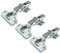 Adelchi Ferrari S.P.A. Cerniera piana Ferrari Clip da 35 mm con base per anta in legno - 3 unità
