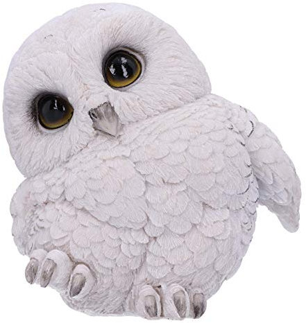 Nemesis Now Feathers U5473T1 Niedliche Schneeeule Figur, Weiß, 12,5 cm