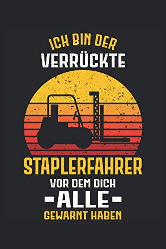 Gabelstapler Fahrer Staplerfahrer Stapler Transport Hubwagen Notizbuch