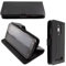 caseroxx Bookstyle Handytasche für PEAQ PSP 400 in schwarz – Klapphülle aus Kunstleder mit Kreditkartenfächern, Magnetverschluss, Standfunktion & Rundumschutz für Display und Gehäuse