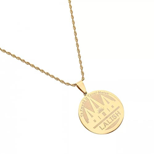 MOBSAN Halskette Anhänger Schmuck Yeziden Lalish Anhänger Halsketten Yeziden Schmuck für Frauen Geburtstag die Party Geschenk