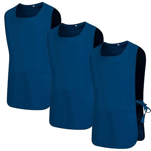MISEMIYA - Packung mit 3 Stück - Reinigungsschürze, Labor-Uniform, Klinik, medizinische Reinigung 3-3301