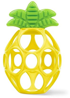 Bright Starts, Juguete mordedor fcil de agarrar con forma de pia y tecnologa Oball, coleccin Hold My Own, sin BPA, unisex, desde recin nacidos en adelante