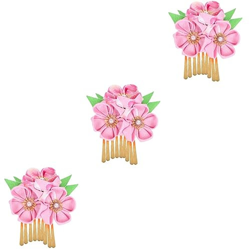minkissy 3st Kimono Blumenspangen Kimono Stoff Haarspangen Geisha Haarschmuck Japanischer Haarstab Blumenklammern Bobby Japanische Haarnadel Japanische Haarspange Braut Die Blumen Der Stoff