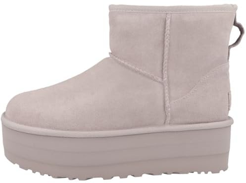 UGG Women's Classic Mini Platform Fashion Boot, Pale Smoke, 11 UK