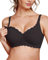 As Fairy Still-BHS zum Stillen, kabelloser Schwangerschafts-Schlaf-Bralette mit Spitze und Blumenmuster für Frauen (Schwarz M)