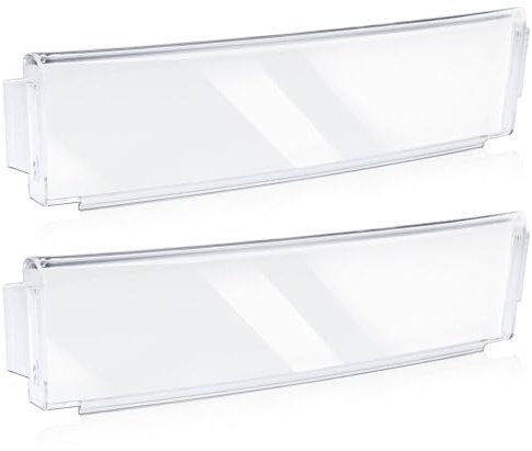 [Upgraded] WR71X10761 Fridge Shelf Trim (Clear) for GE Refrigerators, Door Shelf Insert Module Replacement Part, Replaces WR71X10289, AP4327432 (2 Pack)