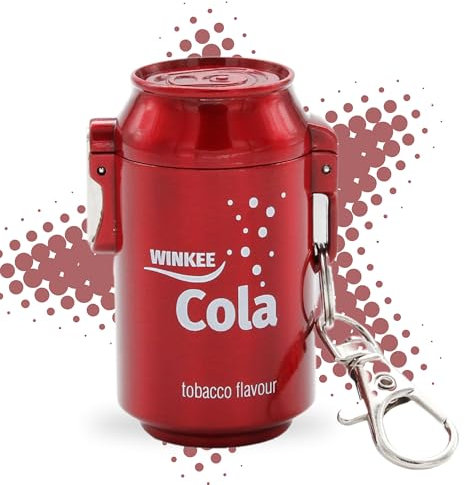 Winkee - Taschen Aschenbecher Cola Dose I Lustiger Outdoor - Aschenbecher I Geruchsdicht I Reise Aschenbecher I Camping Aschenbecher I Aschenbecher für unterwegs I Aschenbecher to go