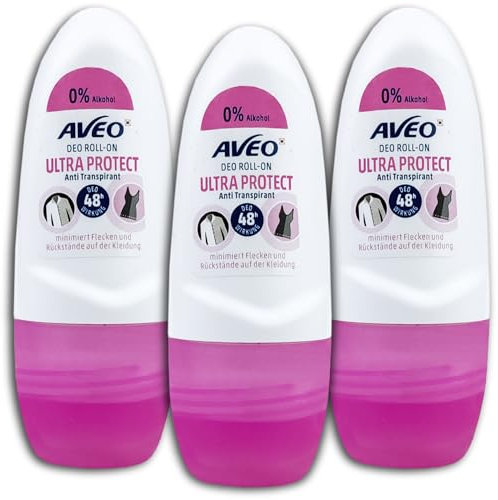 3er Pack AVEO Deo Roll-On Ultra Protect Deoroller 3 x50 ml