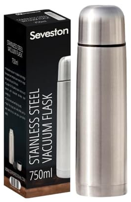 Seveston 750ml Insulated Water Bottles Stainless Steel Vacuum Thermal Flask Leakproof BPA-Free Double Walled Travel Coffee Mug for Cold & Hot Drink Coffee (750 ml)