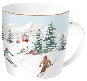 Easy Life Tasse aus Porzellan, 350 ml, in Metalldose