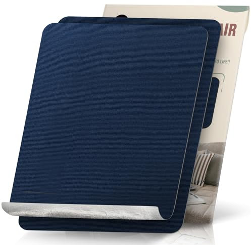 2 Pieces 23x28 cm Canvas Repair Patches Fabric Patch Self-Adhesive Canvas Repair Tape Waterproof Outdoor Gear Repair Patch Kit for Boat Cover Tent Awning Sun Shade Sofa Lounge Chair Navy Blue