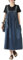 LIUYUYOUGO Vestiti Casual da Donna,Abito Scamiciato in Denim da Donna Elegante Abito Canotta Senza Maniche Blu Scuro Abito Estivo Casual Salopette in Denim Allentato Abito Oversize Abito in Jeans Co