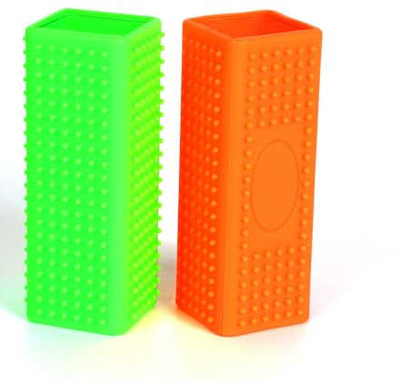 ysofun 2-Pack Pet Dog Cat Hair Remover for Cars Furniture Carpet Block Roller Sofa (orangegreen)