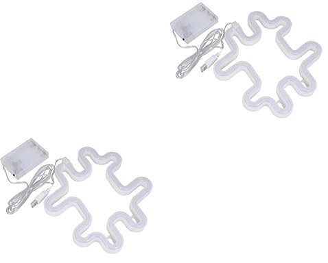 OSALADI 2 Stück LED Symbollicht Nachtlicht Party Lampe LED Schilderlicht LED Neon Dekorationslicht Neonlicht