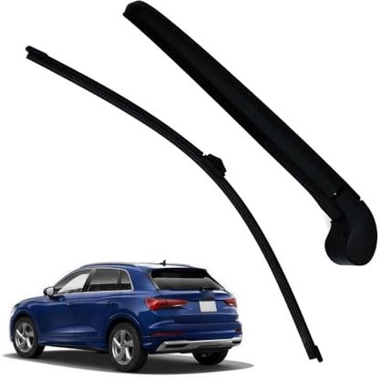 Pyaio Auto Heckscheibenwischer Scheibenwischer,für AU-DI Q3 2019 2020 2021 2022 2023 2024 Naturkautschuk Heckscheibenwischerarm Set Heckwischerarm Ersatz