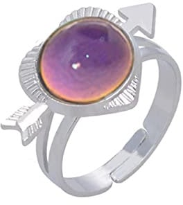 budiniao Stimmungsringe Einhorn, verstellbar, einfach passend, nicht leicht zu brechen, Retro Mode, schöner Schmuck mit veränderbarer Temperatur, Typ 3