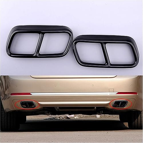 Auto Auspuffblenden Für BMW 7 Series F01 F02 F04 2009-2014, Auspuff Endrohr Abdeckung Trim Auspuffrohr Endrohre Abdeckungen Auspuffblende Exterior Zubehör