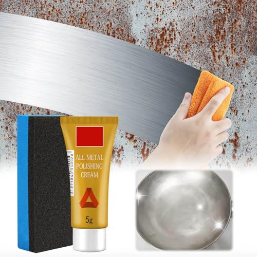 Metal Paste Copper Tyre Removal Kitchen Metal Multifunctional Cleaning and Care Paste Wfq779 (Yellow, 5.5 x 3 x 2 cm)