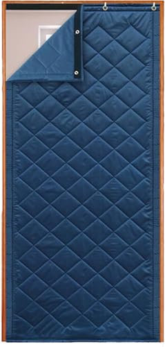 Rideau de porte thermique magnétique 80 × 200 cm, isolation coupe-vent, protection contre le froid, installation facile, porte moustiquaire en coton avec fermeture automatique