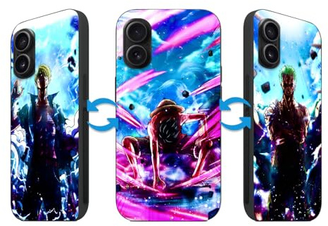 TNOLTK 3D iPh 16 pro max Case Anime Motion Anime Phone Case Shockproof Soft TPU Anti-Scratch Non-Slip Japanese Manga Case for iPh 16 pro max