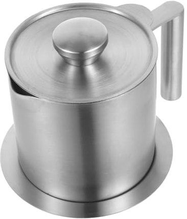 PHENOFICE Aceite De Cocina Recipiente De Almacenamiento Lata De Acero Inoxidable Con Tapa Y Colador De Aceite