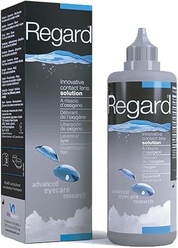 Avízor Regard 355ml - Solution for Cleaning, Disinfecting, and Rehydrating Contact Lenses - Preservative-Free - Oxygen-Based Cleaning - Complete Eye Health