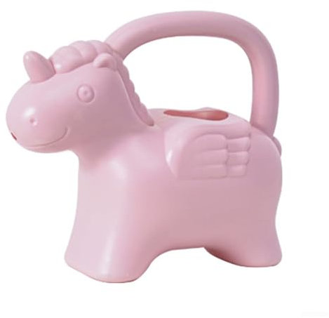 Gießkannen 1,5L Kinder Plastik Gießkanne Hausgarten Gießkanne Kreativer Tier-Gießtopf Schnecken Giesskanne Niedlicher Plastik Gießkessel für Blumen Pflanzen Sukkulenten (B-Rosa)