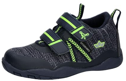 Lico Jungen Barefoot Schuhe Barfußschuh Aride V Mid, Marine/Grau/Lemon, 27 EU