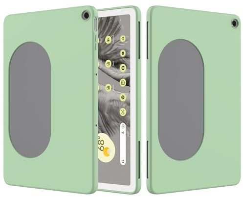 Custodia in silicone compatibile con tablet Google Pixel 11 pollici 2023 rilasciato, custodia protettiva flessibile in TPU, ultra sottile, colore puro, antiurto, custodia morbida, verde