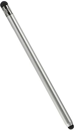 LALAFINA Universal Metal Stylus Pen for Touch Screens, Capacitive Round Tip Precision Stylus Pencil for Mobile Phones and Tablets, Silver Tablet Drawing Pen Compatible Touch Devices