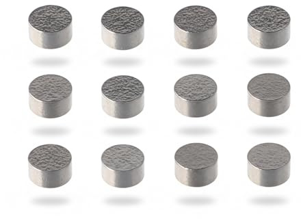 kilo80 12 Stück Dartgewichte 0,5 g, 3,7x2,3 mm, Mini Gewichte aus Stahl für Dart Barrels, zur Gewichtserhöhung von Steel- & Softdarts, Dart Zubehör