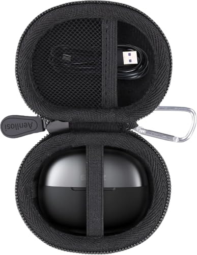 Aenllosi Storage Case for SHOKZ OpenDots ONE Open Ear Headphones, Black | EVA Hard Shell Protection, Shockproof and Dustproof Storage, Splash-Resistant Exterior, Mesh Pocket for Accessories
