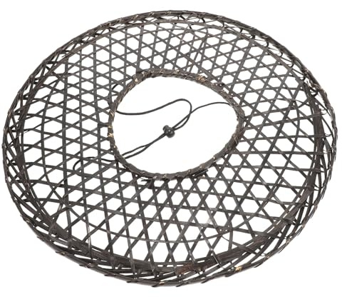 jojofuny Chapeau Style Chinois Vintage Noir pour Garçon et Filles en Bambou Tissé Décoratif et Confortable, pour Spectacle Scène et Fête Cosplay