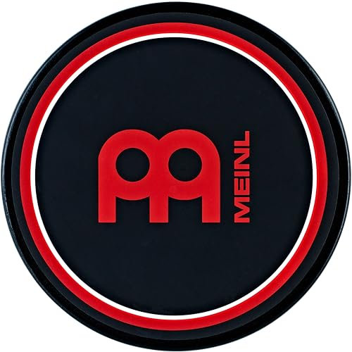 Meinl Cymbals Drum Practice Pad 6 Zoll (15,24cm) Schlagzeug Trommel Übungspad – Medium Rebound, Natürliches Spielgefühl – Schlagzeug Zubehör, Schwarz (MPP-6)