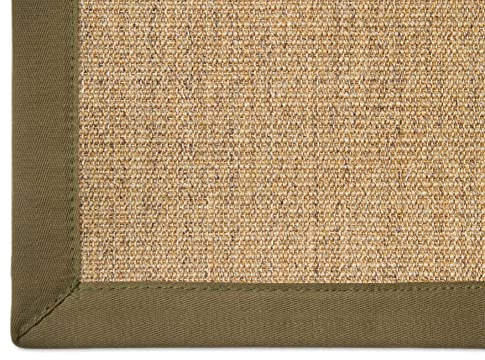 Astra Sisal Teppich Manaus mit Bordüre Farbe Cognac Havanna 100% Sisal - 18 Größen, Größe: 250x350 cm